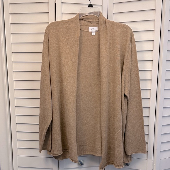 Croft & Barrow Women's Tan Cardigan - Picture 1 of 4